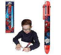 SRV Hub Penna da colorare Spiderman per ragazzi, 6 penne regalo colorate per bambini, penne gel per feste, premi per bambini, bomboniere per bambini di compleanno dai 3 anni in su