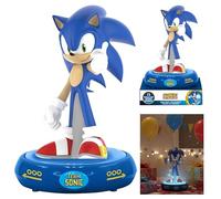 SRV Hub Sonic - Luce notturna a LED 3D per bambini, funzionamento a batteria, per camera dei ragazzi, lampada da comodino per cameretta dei bambini, lampada da scrivania per ragazzi, regali di Natale