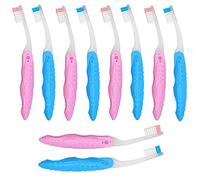 SRV Hub® - Spazzolini da denti pieghevoli portatili, con setole morbide, senza BPA, design compatto, mini spazzola portatile per campeggio, escursioni e vacanze all'aperto