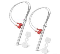 SRV7000 660 Igniter Assembly con staffa di montaggio per sistema di riscaldamento stufa a pellet PelPro PP130 PP150 compatibile con terminale maschio da 14 pollici (2 pezzi)