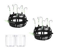 Srvauyea 2 Pezzi Esca da Pesca, Accessorio per la Pesca Alla Trota, Gancio Omnidirezionale, Accessori da Pesca per Trote con Dispositivo Girevole a 360° per Acqua Dolce, Acqua Salata, Carp, Catfish