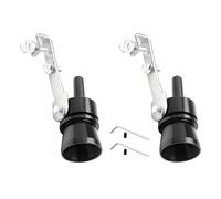 Srvauyea 2 Pezzi Turbo Sound Simulator, Scarico Silenziatore Tubo Misura M, Fischietto Turbo Sound per Auto, Simulatore Del Suono Turbo, Sibilo Turbo di Scarico in Alluminio per Auto e Moto