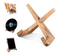 Srvauyea Porta Piatti da Esposizione, Porta Ricettario da Cucina, Porta Libri di Cucina in Legno, Portapiatti Espositore per Ricette, Leggio per Libri di Cucina per Esporre Piatto Foto Ricetta Libri