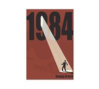 SRVOOZ Poster su tela del 1984 con George Orwell, decorazione artistica da parete per soggiorno, camera da letto, senza cornice, 30 x 45 cm