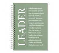 SRWNFOS Leader Notebook, Dark Green Appreciation Journal for Boss Manager | Taccuino di apprezzamento per leader da dipendenti, regali di ringraziamento per manager, capi, mentori