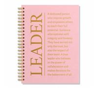 SRWNFOS Leader Notebook, Pink Appreciation Journal for Boss Manager Mentor | Taccuino di apprezzamento per leader da dipendenti, regali di ringraziamento per manager, capi, mentori
