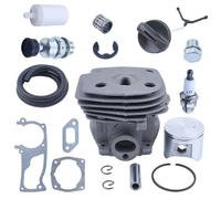 SRxBKC Parti di Ricambio compatibili per i Modelli di Motosega 357XP 357 XP 359 EPA Include Cilindro, pistone e Candela 537157302 537248502 47 mm