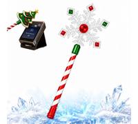 SRXY Christmas Tree Credit Card Wand - 3d Printed Tap To Pay Wand For Contactless Payments, Magic Festive Debit Card Holder With Candy Cane Handle, Fun Holiday Checkout Prop (Snow)