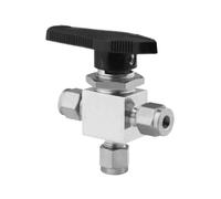 SS-43GXS6MM Valvola a sfera a 3 vie in acciaio inossidabile serie 40G 0,90 Cv Raccordo for tubo da 6 mm