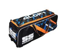 SS Glory Cricket Kit Bag | Color: Black | Size: Full Size, 86x 30x 25 | for Men & Boys | Material: Polyester | 1 Main Compartment | Highly Durable | Large Pockets