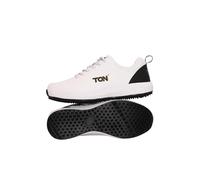 SS White Edition Cricket Shoe (Color: White & Black, Size: UK11/ US12/ EU45) | for Mens & Boys | Material: Polyurethane (PU) | Lightweight And Durable Long Lasting Performance