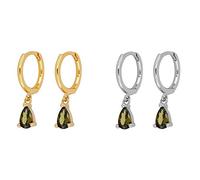 SS1 2pcs 925 Sterling Silver Bling colorato zircone Woman Cesare Earring per il fidanzamento di San Valentino Regalo sospeso pendientes Fine gioielli TL0419