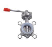 SS201/SS304 Stainless Steel Sanitary Wafer Butterfly Valve DN80/DN100/DN125/DN150 for Homebrew Dairy(SS201,DN150)