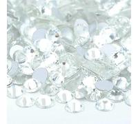 SS3 SS4 SS5 SS6 SS8 SS10 SS12 SS16 SS20 SS30 SS40 SS50 Strass in vetro trasparente Flatback Crystal AB Non Hotfix Strass-01 Trasparente-SS6 1440 pezzi