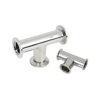 SS304 KF Equal Tee in acciaio inossidabile KF25 Vacuum Tee NW Flangia Tee KF16-KF50 Flange e raccordi SS304 (KF40 325g)