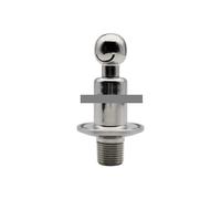 SS304 Stainless Steel CIP Cleaning Rotating Spray Ball 1.5" Tri Clamp x 1/2" NPT External Thread