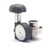 SS304 Valvola a farfalla a tre morsetti da 3,8 cm 5,1 cm con mano micro metrica per un controllo preciso del flusso EPDM Seal Valvole a farfalla per il controllo del flusso (1,5 pollici, 1550 g)