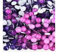 SS6-SS30 Colori Viola Strass Non Hot Fix Cristalli Glitter Flatback Strass di Vetro Pietre Preziose per Decorazione Nail Art-Temp.ametista-SS20-1440 PZ