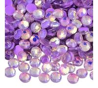 SS6-SS30 Colori Viola Strass Non Hot Fix Cristalli Glitter Flatback Strass di Vetro Pietre Preziose per Decorazione Nail Art-Ametista Opale-SS10-1440 PZ