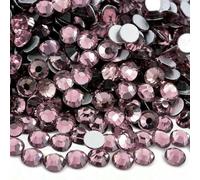 SS6-SS30 Colori Viola Strass Non Hot Fix Glitter Cristalli Flatback Strass di Vetro Pietre Preziose per Decorazione Nail Art - Ametista Leggera - Dimensioni Miste 1440 Pezzi