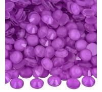SS6-SS30 Colori Viola Strass Non Hot Fix Glitter Cristalli Flatback Strass di Vetro Pietre Preziose per Decorazione Nail Art-Nuovo Ametista Neon-SS12-1440 PZ