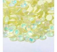 ss6-ss30Glitter Crystal Mocha Opal Non Hotfix Rhinestones Flatback Strass стразы Nails Crystals Diamond For Nail Art Nail Charms-lemon-yellow-ss10-1440pcs
