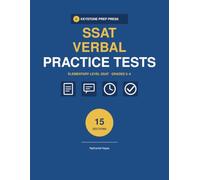 SSAT Elementary Level Verbal Practice Test Book 2026-2027: 15 Full-Length Timed Verbal Sections with 450 Synonym and Analogy Questions for Grades 3-4