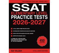 SSAT Elementary Level Verbal Practice Tests 2026-2027: 15 Full-Length Timed Verbal Practice Tests with 450 Synonym and Analogy Questions and Step-by-Step Answer Explanations for Grades 3 and 4