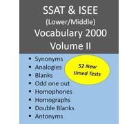 SSAT & ISEE (Lower/Middle) Vocabulary 2000 Volume II