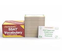 SSAT Vocabulary Study Cards 2025-2026: SSAT Middle and Upper Level Test Prep and Practice [Full Color Cards]