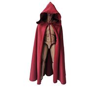 SSbeauty M Mantello da soldato, in scala 1:6, per cavalieri e soldati, mantello con cappuccio per Phicen TBLeague da 30,5 cm (rosso scuro, 1/6)