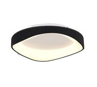 SSBHDM Apparecchi di illuminazione per decorazioni semplici nordiche, plafoniere rotonde irregolari in ferro battuto, plafoniera a LED a tre colori dimmerabili, lampada da soffitto piatta per protezio