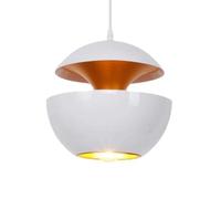 SSBHDM Lampada a sospensione a soffitto da incasso, lampada a sospensione in metallo stile industriale nordico, apparecchi di illuminazione a testa singola con sorgente luminosa E27, lampadario per ba