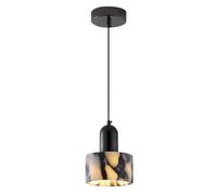 SSBHDM Lampada a sospensione in stile industriale moderno, sorgente luminosa E26, lampada a sospensione effetto marmo, lampadario a soffitto regolabile in altezza, apparecchi di illuminazione decorati