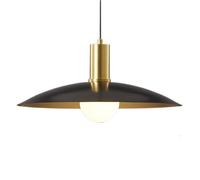 SSBHDM Lampadario a testa singola a vite E27, lampada a sospensione a soffitto a incasso, paralume a sospensione in rame stile moderno industriale, camera da letto, comodino, bar, apparecchi di illumi