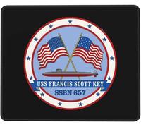 Ssbn-657 USS Francis Scott Key Tappetino Scrivania Piccolo Mouse Pad Portatile Tappetino per Mouse per Gaming Ufficio Accessori Scrivania 25X30Cm