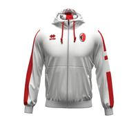 SSC Bari Erreà Roger AD Felpa Full Zip Con cappuccio e cerniera da uomo white