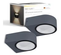 SSC-LUXon applique da parete esterna LED IP54 antracite facciata terrazza