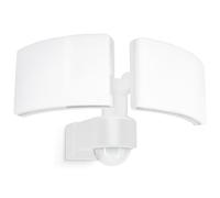SSC-LUXon Norsu, lampada da esterno con sensore di movimento, doppio faretto - lampada da esterno con adattatore angolare e sensore crepuscolare, IP65, bianco neutro