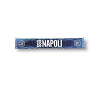 3R Sport SSC Napoli, sciarpa jacquard, prodotto ufficiale 100% acrilico, Azzurro, Bianco, blu