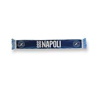 3R Sport SSC Napoli, sciarpa poliestere, prodotto ufficiale 100% poliestere, Azzurro, Bianco, blu