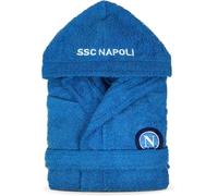 SSC NAPOLI Accappatoio Spugna Bambino Ufficiale Idea Regalo Calcio 100% Cotone