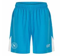 SSC NAPOLI Pantaloncino Gara Azzurro, EA7 Prodotto Ufficiale, Shorts Calcio Adulto 2024/2025 - L