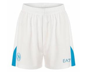 SSC Napoli EA7 Emporio Armani Uomo Pantaloncini per il gioco in casa EASSCN25G13-WHITE-AZZURO bianco 3XL