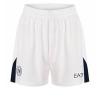 SSC Napoli EA7 Emporio Armani Uomo Pantaloncini per la trasferta EASSCN25G13-WHITE-NAVY bianco 2XL