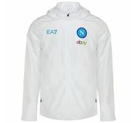 SSC Napoli EA7 Emporio Armani Waterproof Uomo Giacca EASSCN24T08-100-WHITE nero 3XL