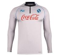 SSC Napoli Felpa Allenamento Bianca 2025/2026, Prodotto Ufficiale, Felpa Calcio Adulto, 3XL