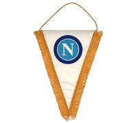 SSC NAPOLI Gagliardetto Triangolare, Bianco, 20x28 cm