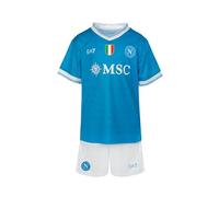 SSC NAPOLI Junior Kit Replica Home 2025/2026, EA7 Prodotto Ufficiale, Taglia 10 Anni