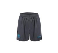 SSC NAPOLI Pantaloncino Gara Junior Magnet, EA7 Prodotto Ufficiale, Shorts Calcio Adulto 2024/2025-14 Anni